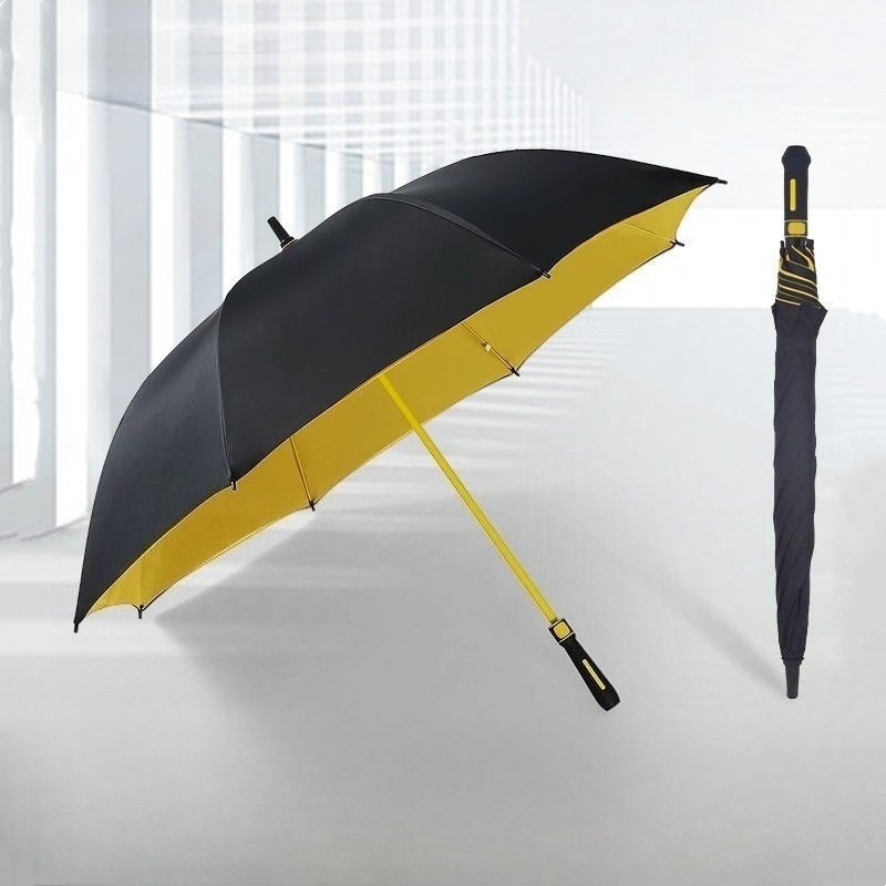 Golf Umbrella - 30インチ自動開閉式特大二重層傘、拡大強化ロングハンドルストレートビジネス広告ゴルフ傘