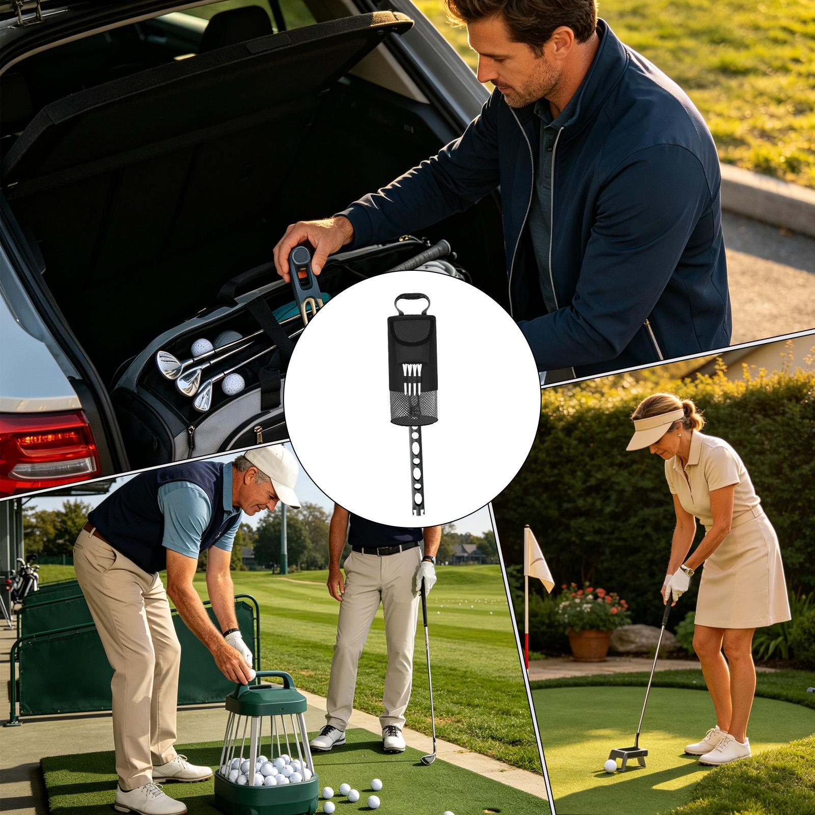 Golf Bag - ゴルフシャガーバッグ 高耐久ナイロン生地 大容量収納 70個のボールを収納可能 ポケットシャガー 男性