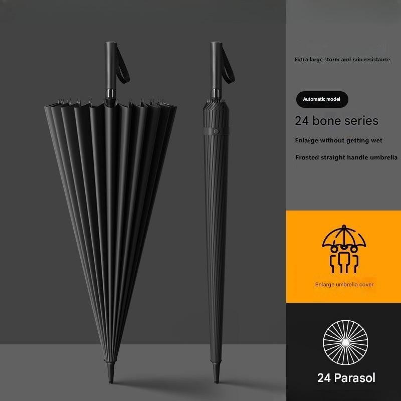 Golf Umbrella - 24本骨の長柄傘、拡大・厚み付け・強化・耐風性・耐久性のあるビジネス・ゴルフ傘卸売