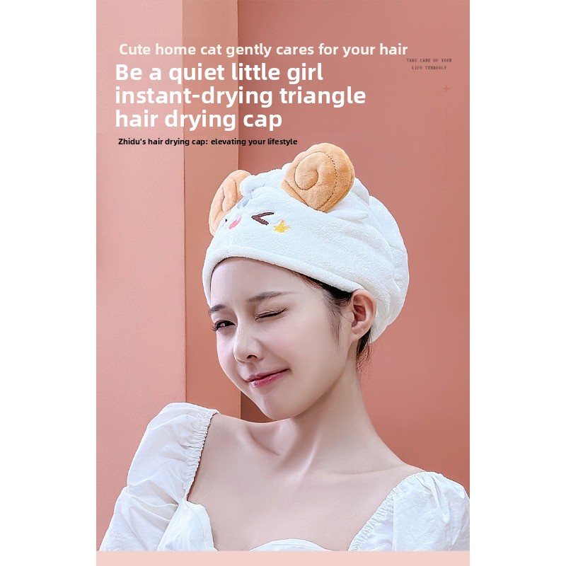 かわいいカワイイ羊柄ドライヘアキャップ 超吸水速乾ヘアタオル - Golf Towel のレビューと価格