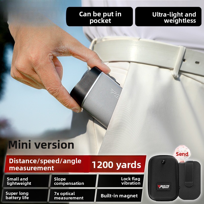 ゴルフ用レーザー距離計 ミニポケット版 スロープ補正機能付き - Golf Rangefinder のレビューと価格