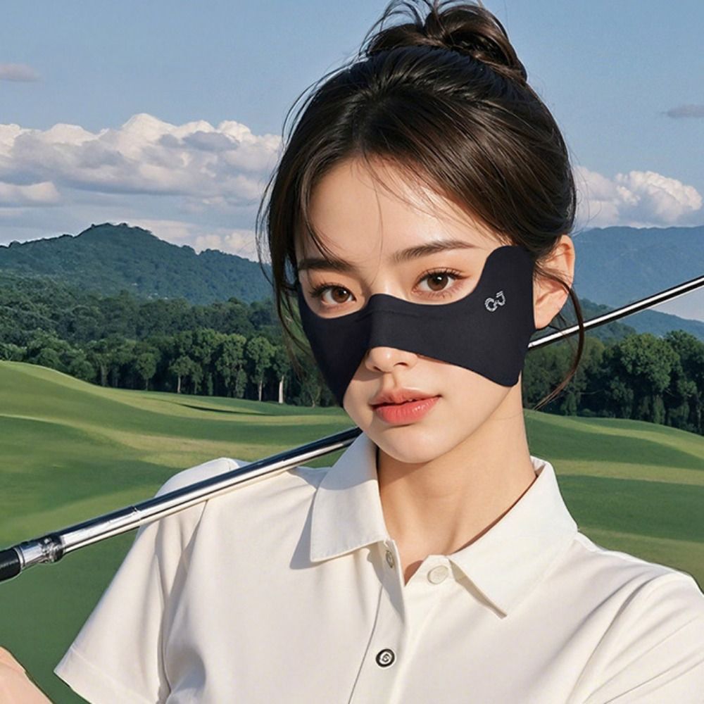 夏弾性アイスシルクマスク薄い日焼け止めベールゴルフフェイスマ - Golf Umbrella のレビューと価格