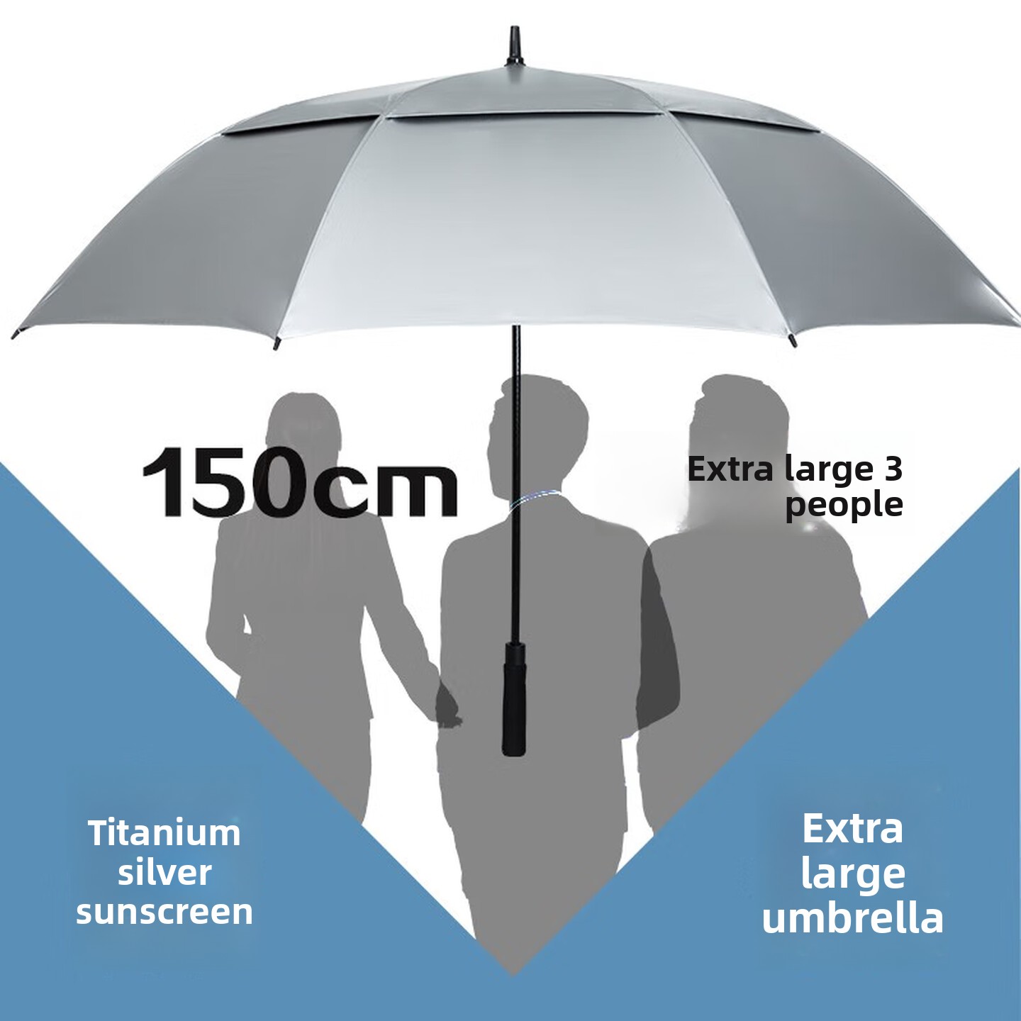 特大ゴルフ傘 ロングハンドル UV日焼け防止 大型キャノピー - Golf Umbrella Large のレビューと価格