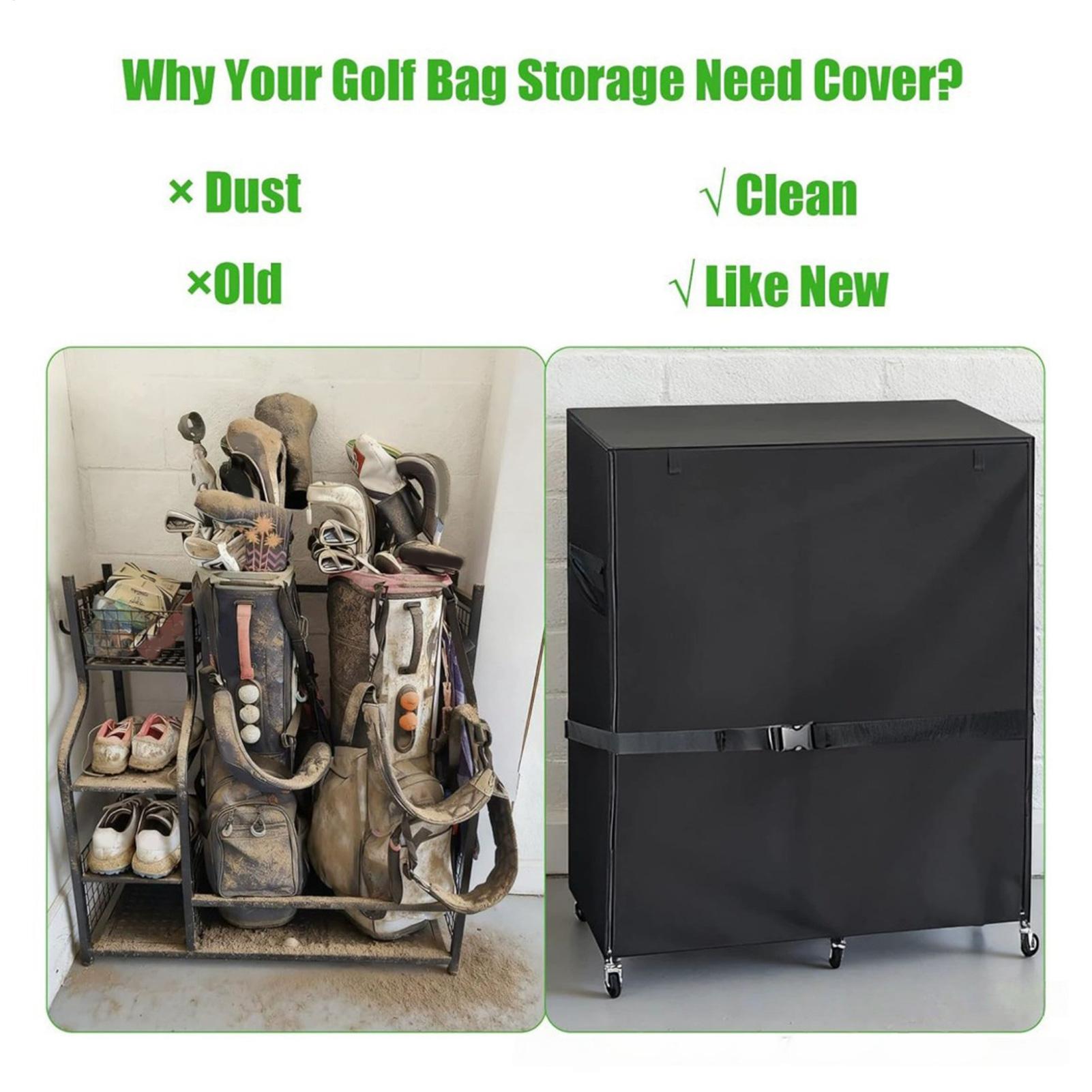 ゴルフバッグ収納カバー。防塵・紫外線対策機能付き。ドロースト - Golf Bag のレビューと価格