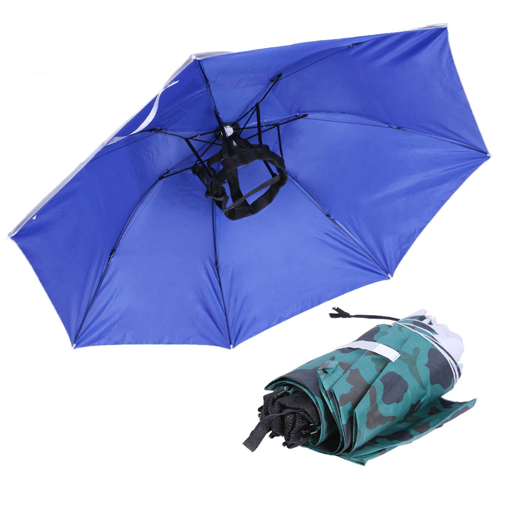 折りたたみ式ヘッド傘帽子 雨よけキャップ ゴルフ アウトドア - Golf Umbrella のレビューと価格