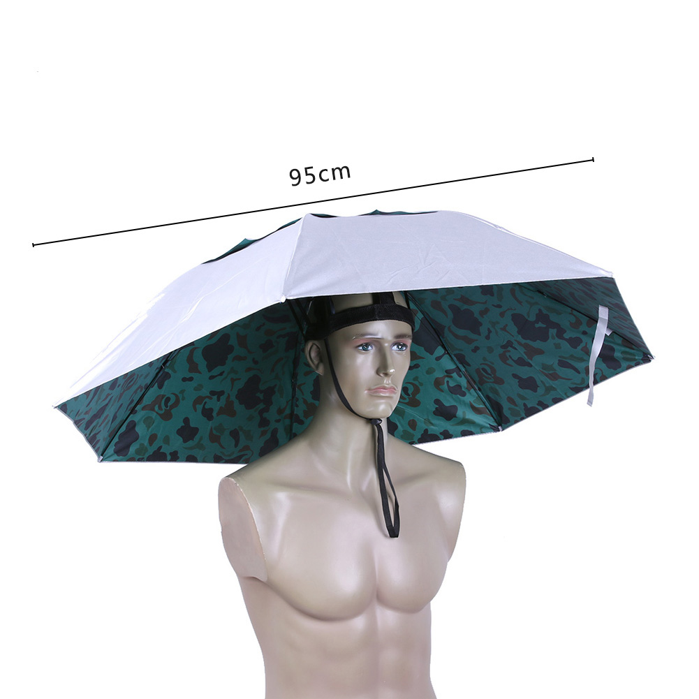 折りたたみ式ヘッド傘帽子 雨よけキャップ ゴルフ アウトドア - Golf Umbrella のレビューと価格