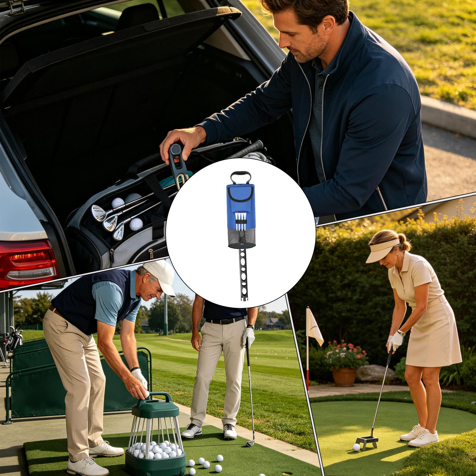 ゴルフボール用シャガーバッグ 取り外し可能 大容量 ナイロン - Golf Bag のレビューと価格