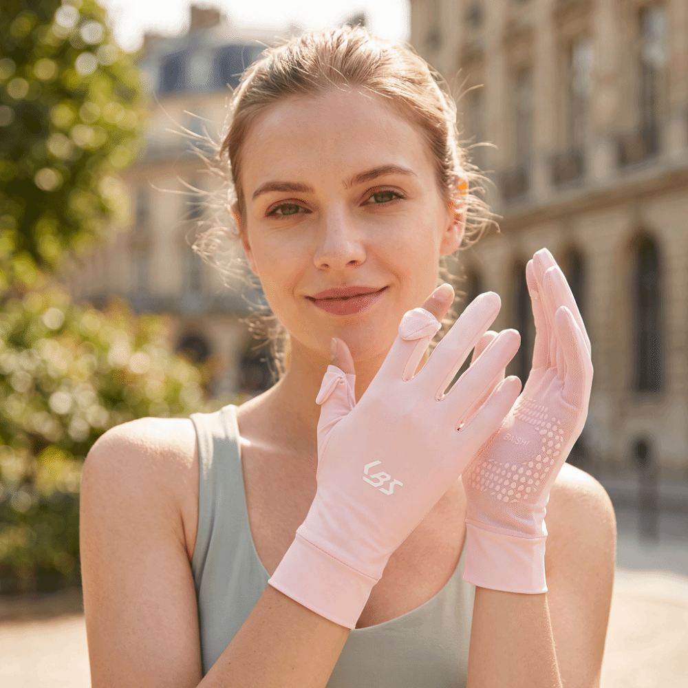 女性用アイスシルク UV 保護手袋ノンスリップタッチスクリー - Golf Gloves のレビューと価格