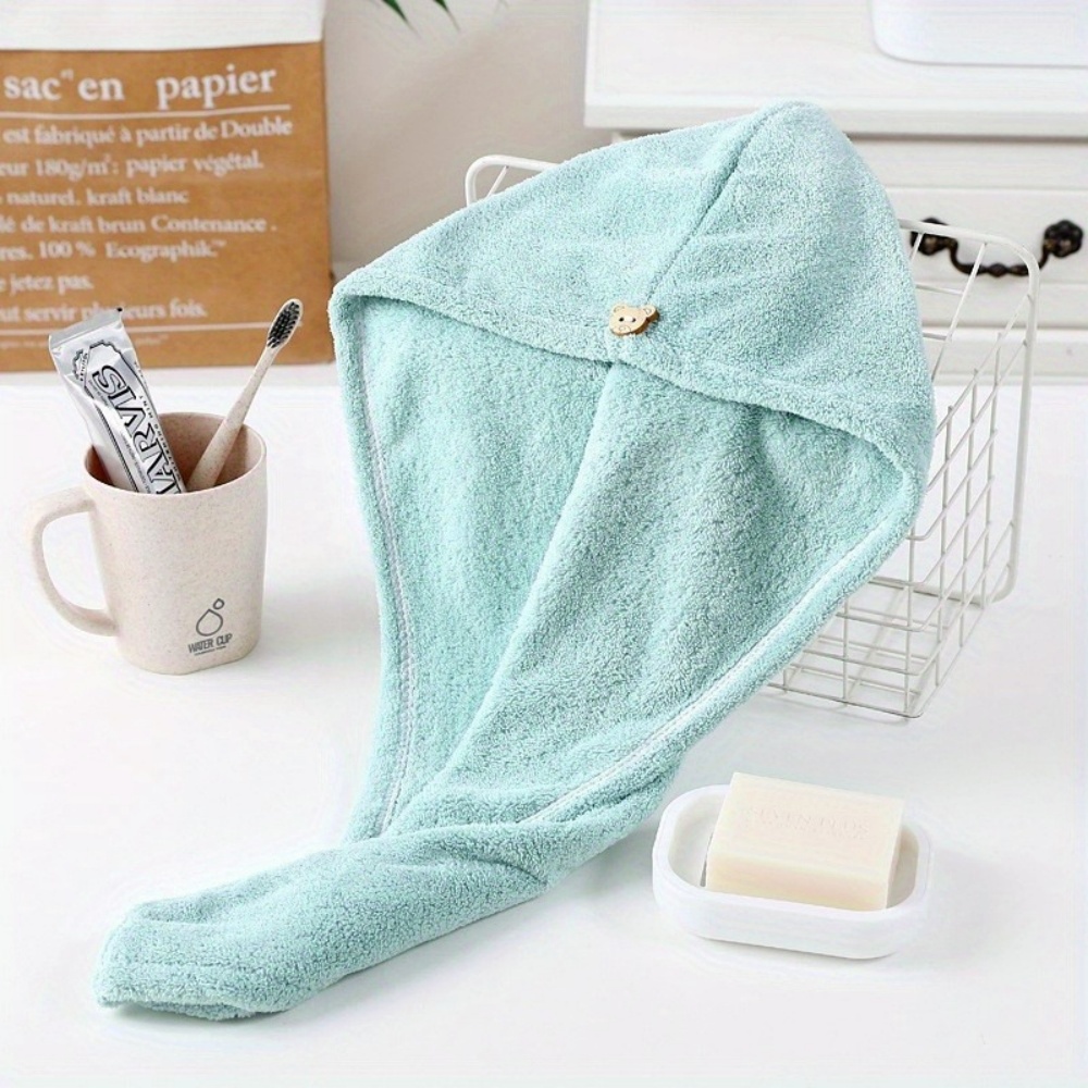 女性用速乾ドライヘアハット - コーラルフリース厚手ラップボ - Golf Towel のレビューと価格