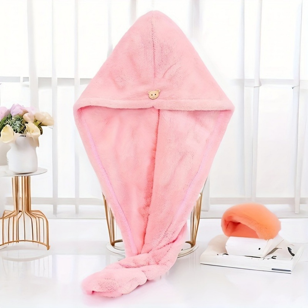 女性用速乾ドライヘアハット - コーラルフリース厚手ラップボ - Golf Towel のレビューと価格