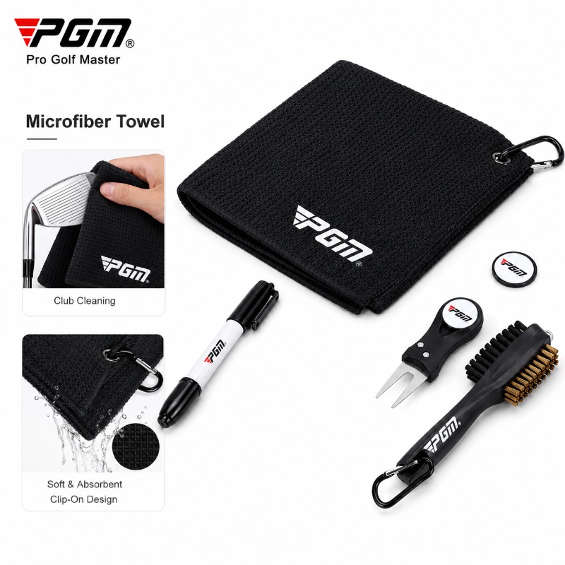 PGM ゴルフクラブクリーニングキットマイクロファイバータオ - Golf Towel のレビューと価格