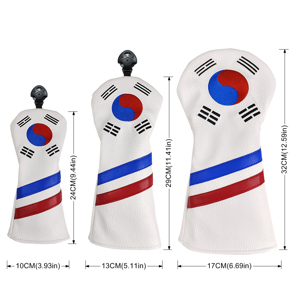 韓国愛国ゴルフヘッドカバーセット - ユニークなデザインのア - Golf Driver のレビューと価格