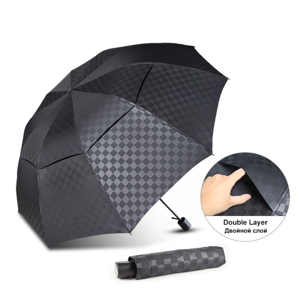 男性と女性のための二重層防風傘,大きな雨,ビジネス,家族旅行 - Golf Umbrella Large のレビューと価格