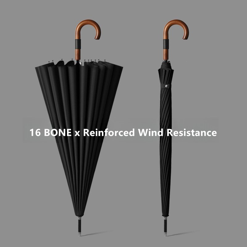 和風16本骨自動開閉式ゴルフ傘　曲線ハンドル　ロングハンドル - Golf Umbrella のレビューと価格