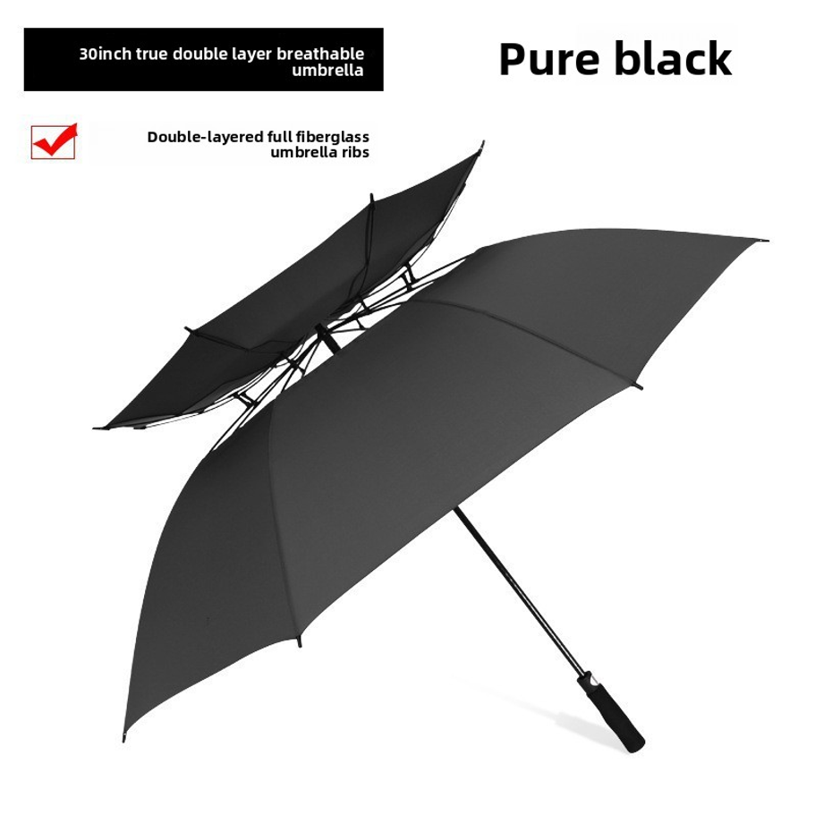 車用傘、二重構造ゴルフ傘、三重構造補強、特大屋外防風傘 - Golf Umbrella Large のレビューと価格