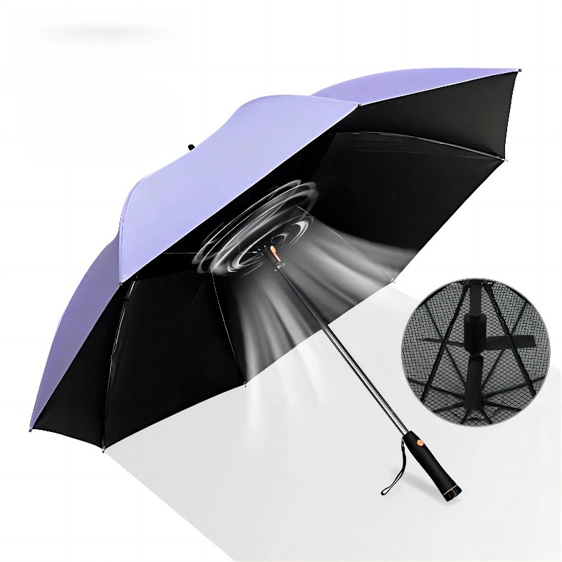 強化ロングハンドル傘、電動ファン付き大型傘、100%UVカッ - Golf Umbrella Large のレビューと価格
