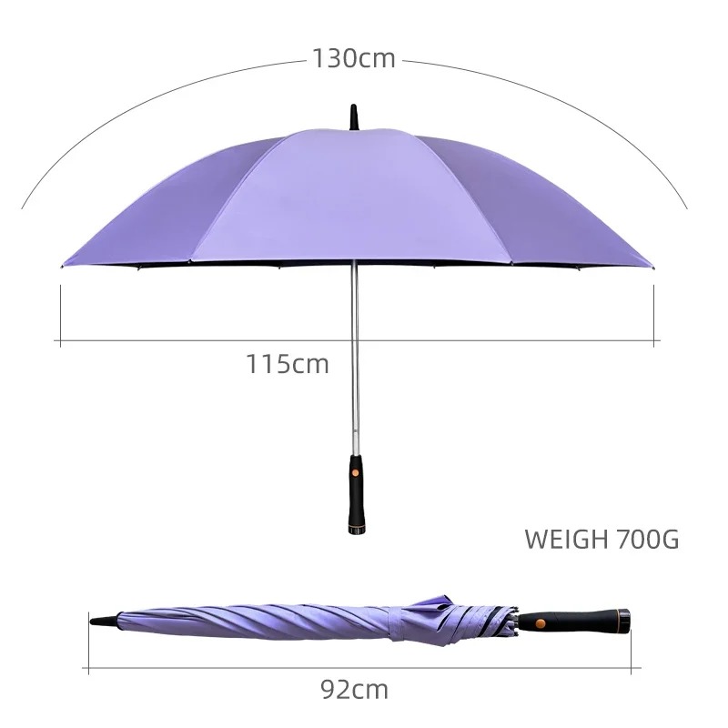 強化ロングハンドル傘、電動ファン付き大型傘、100%UVカッ - Golf Umbrella Large のレビューと価格