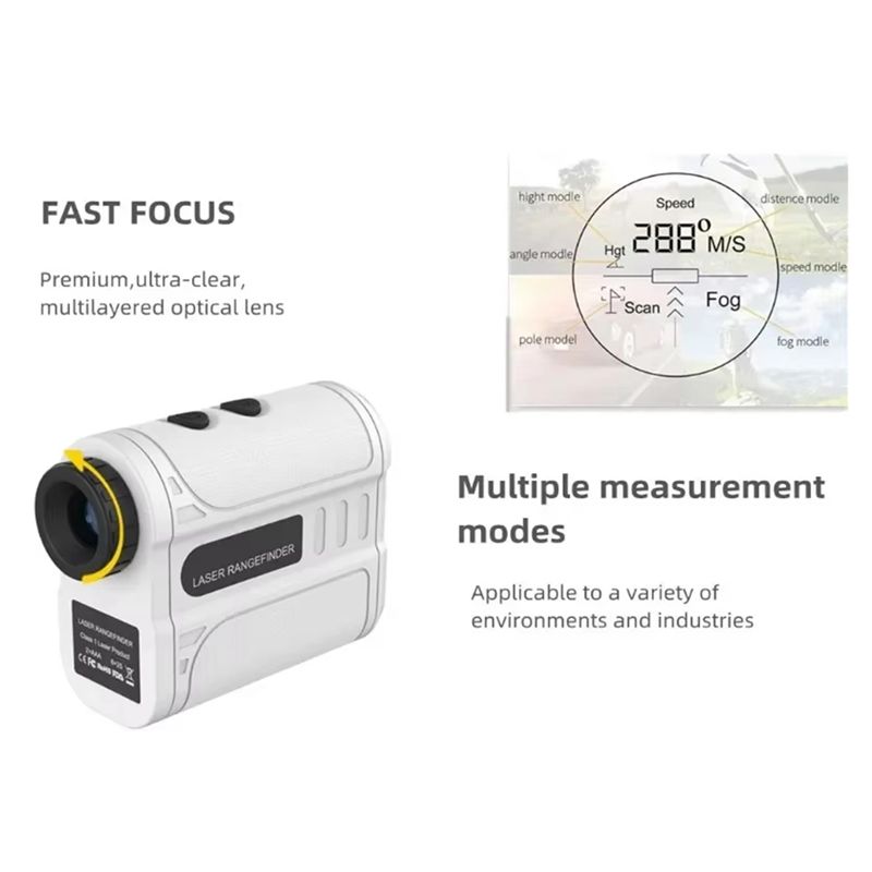 ゴルフ用レーザー距離計、屋外用500m望遠鏡、フラッグロック - Golf Rangefinder のレビューと価格
