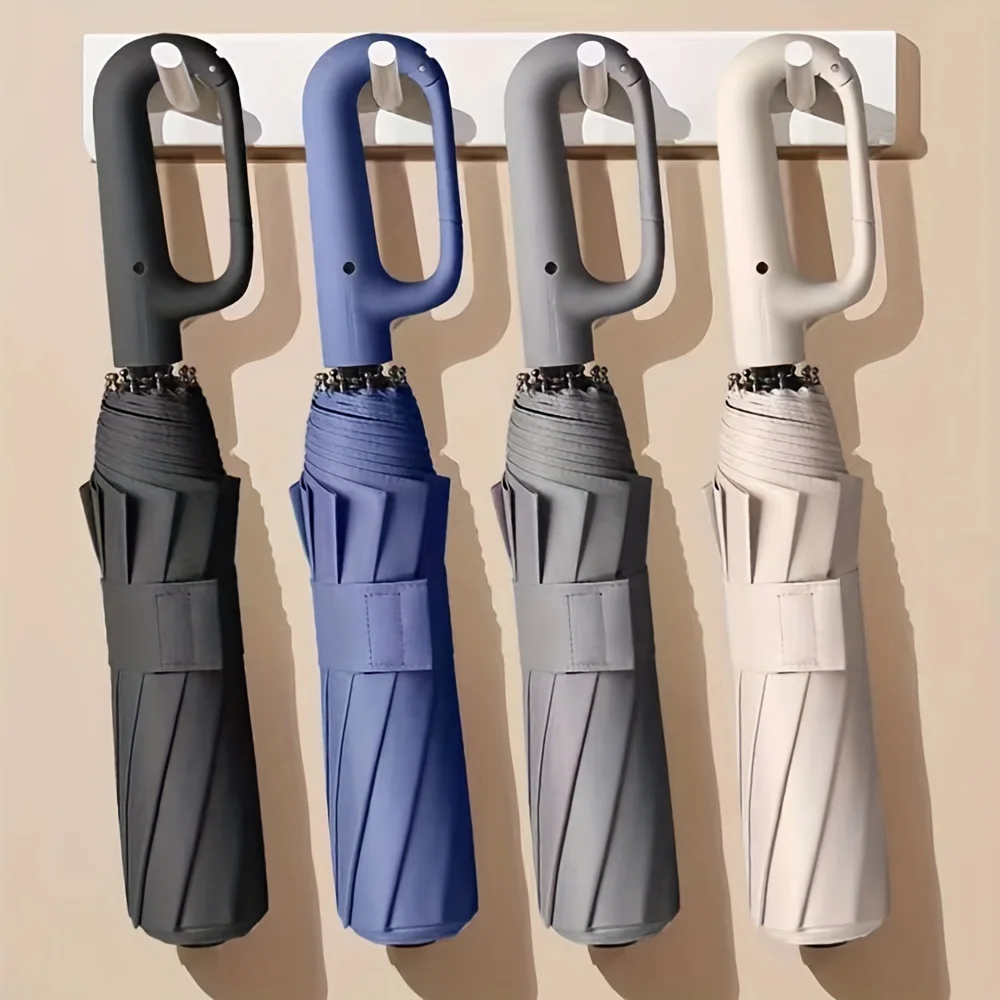 20本骨耐風強化自動折りたたみ傘（105CM）、男性用、大型 - Golf Umbrella Large のレビューと価格