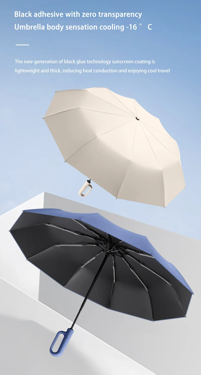 20本骨耐風強化自動折りたたみ傘（105CM）、男性用、大型 - Golf Umbrella Large のレビューと価格