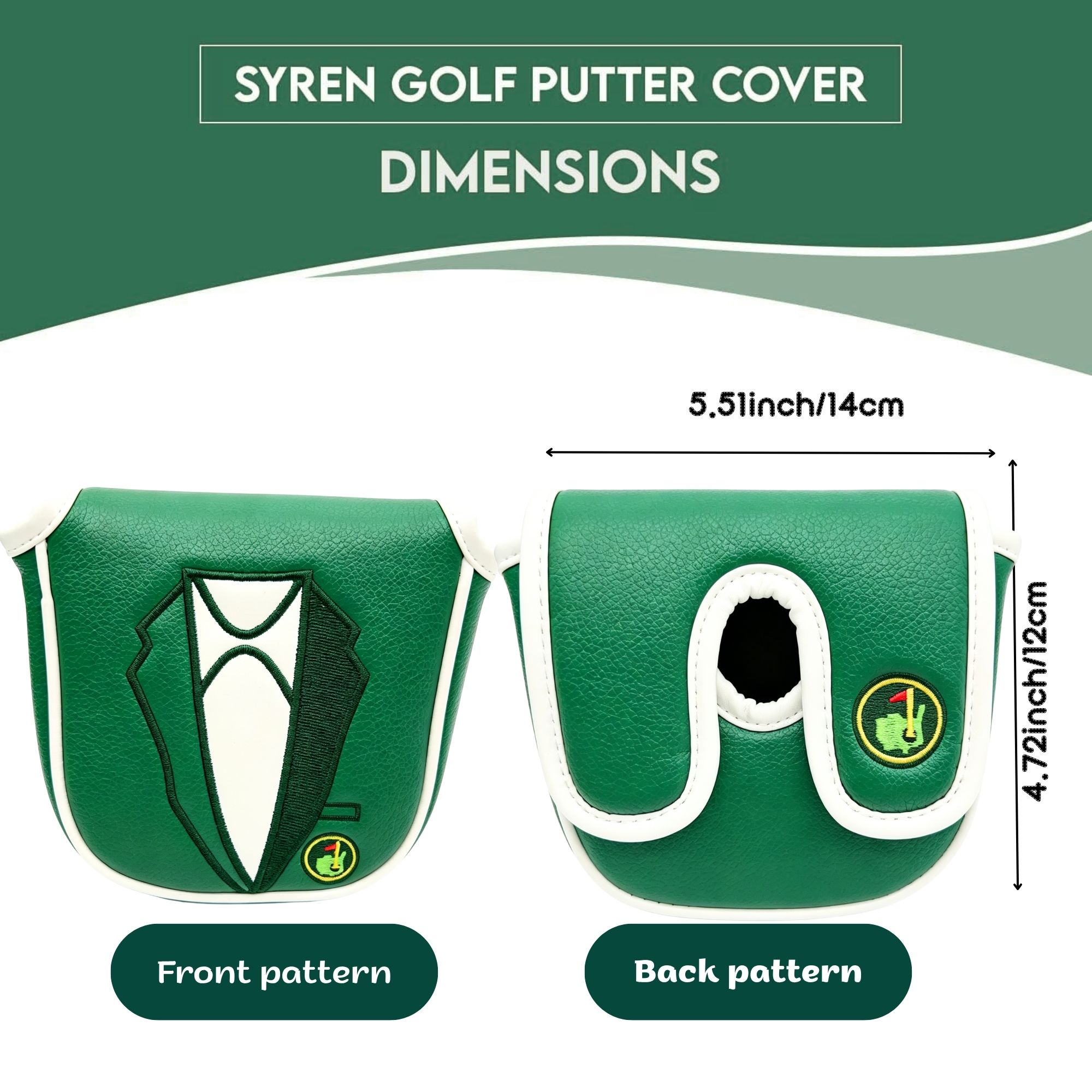DF3用プレミアムパターカバー、グリーンジャケット柄のゴルフ - Golf Clubs のレビューと価格